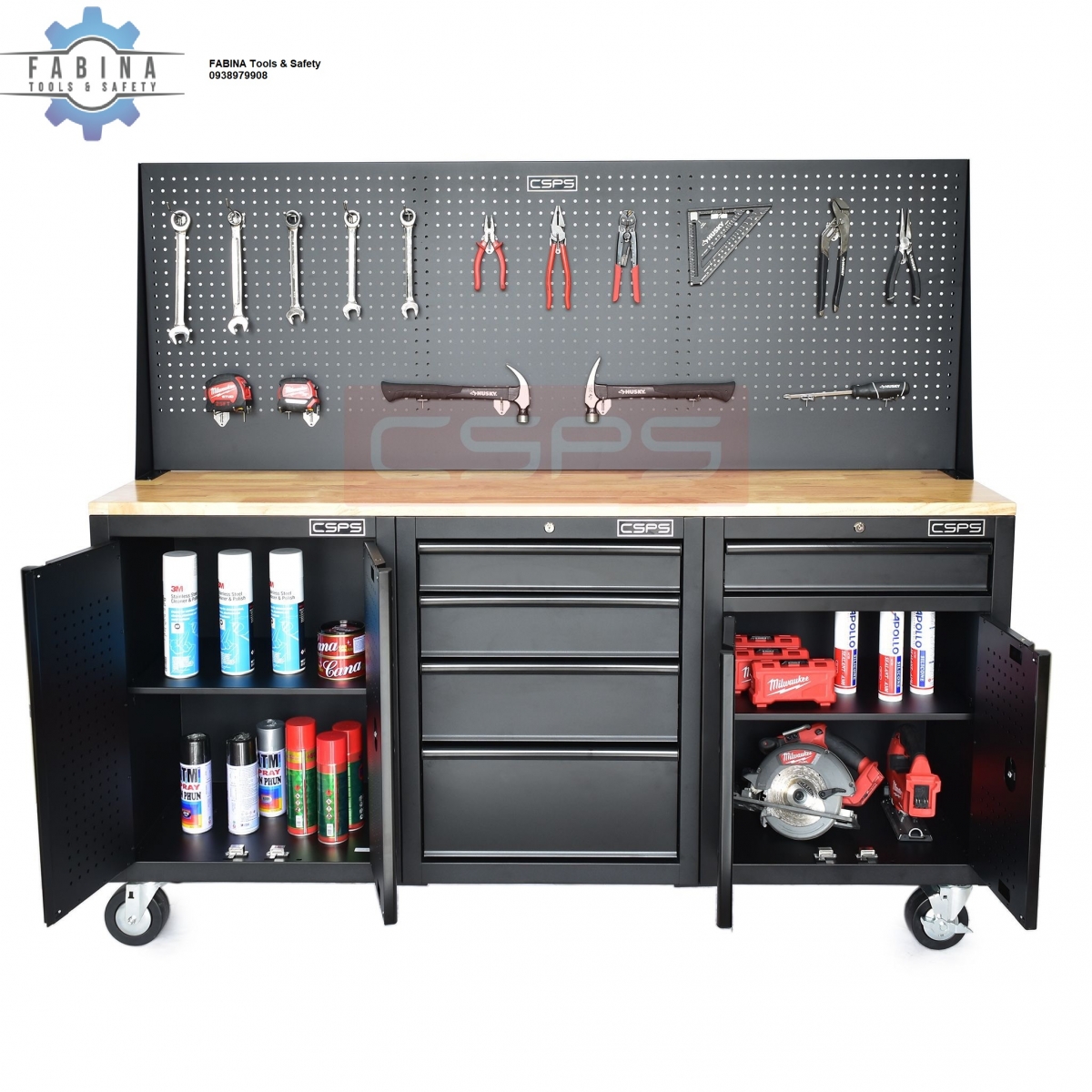 Tủ đồ nghề 2 cánh 5 ngăn