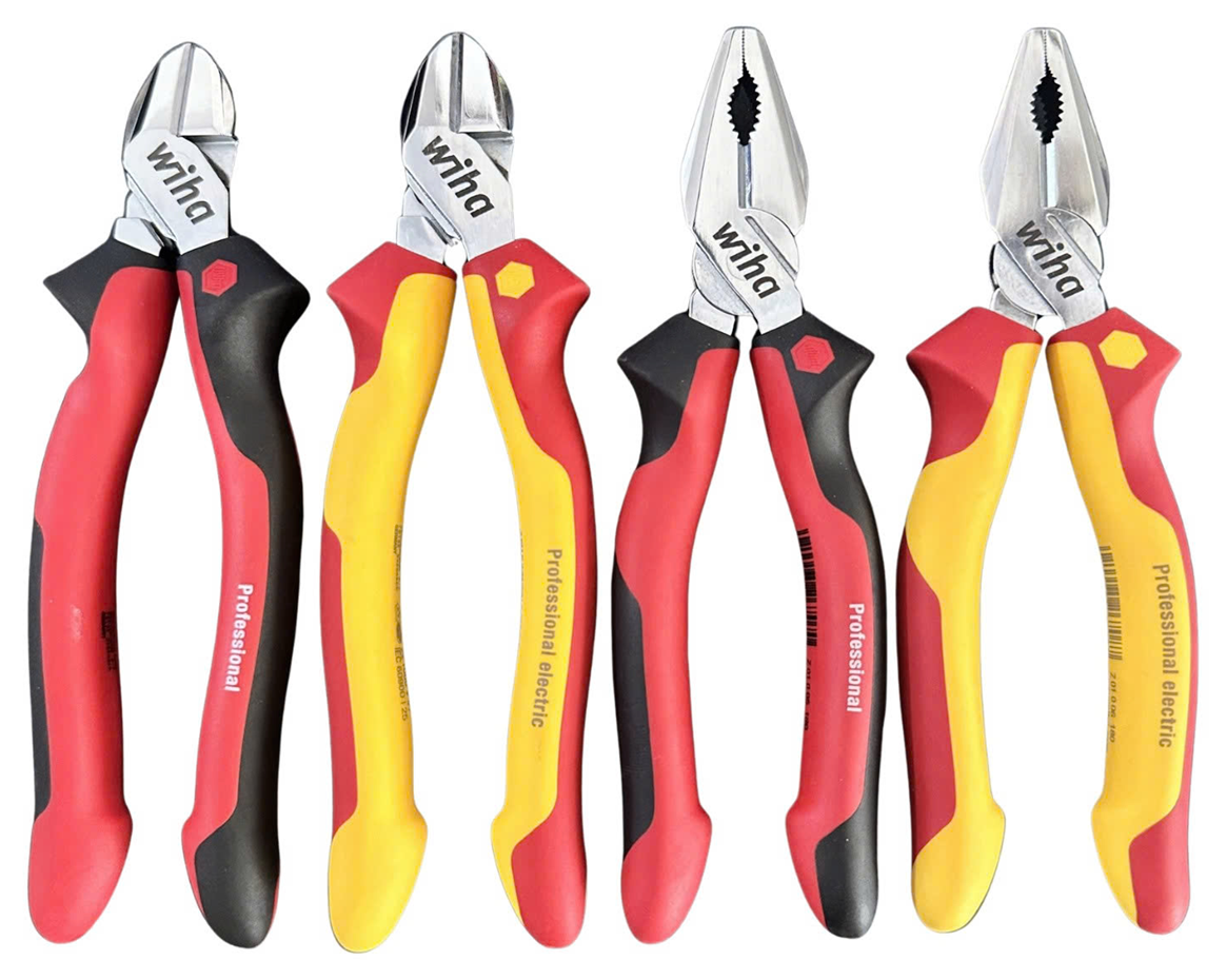 Bộ 4 kìm chuyên nghiệp 180mm Wiha 43339 & 43340 & 26707 & 26708