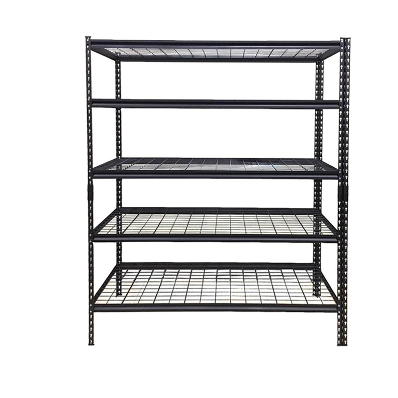 5-tier shelf with horizontal mesh panel 152cm