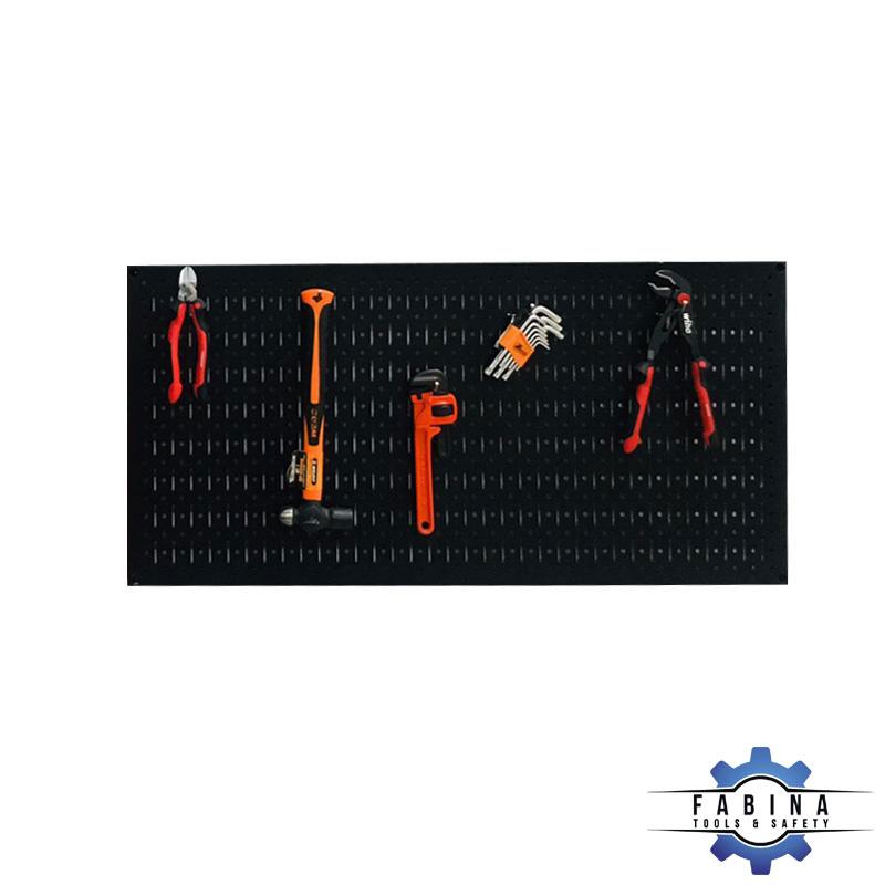 Tấm lưới Pegboard 90cm x 45cm màu đen treo tường đa năng FABINA