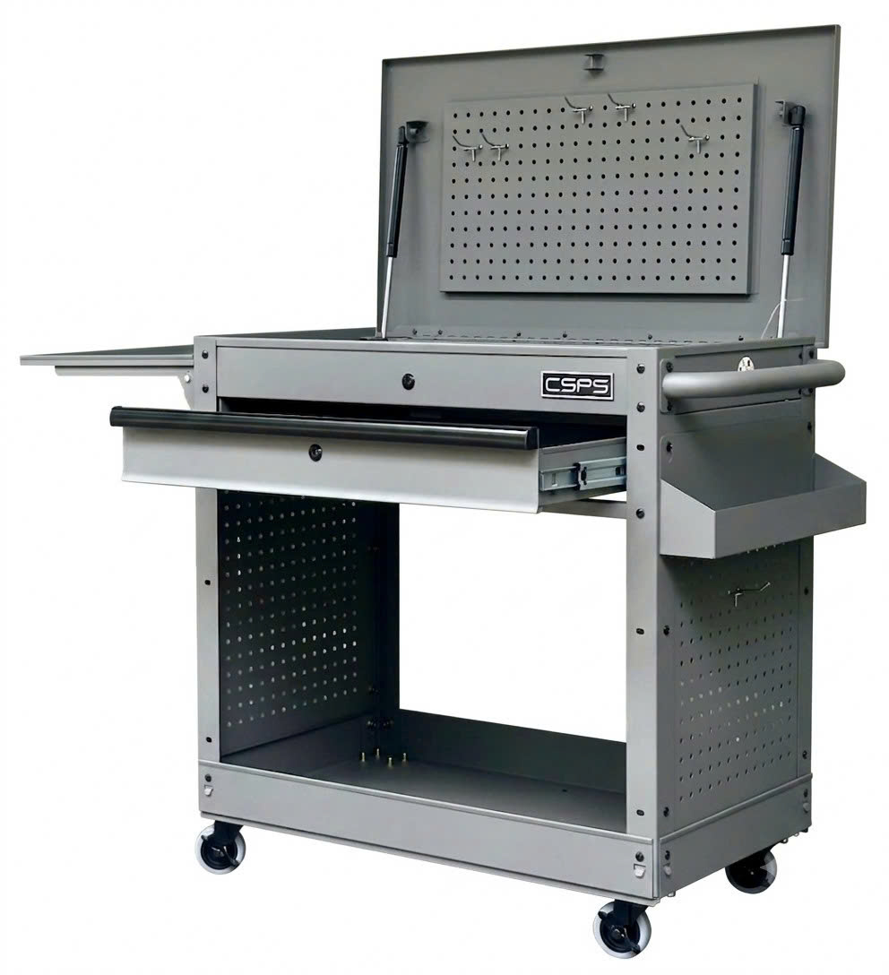 Tủ di dộng CSPS 79cm – 01 hộc kéo màu xám tay cầm đen