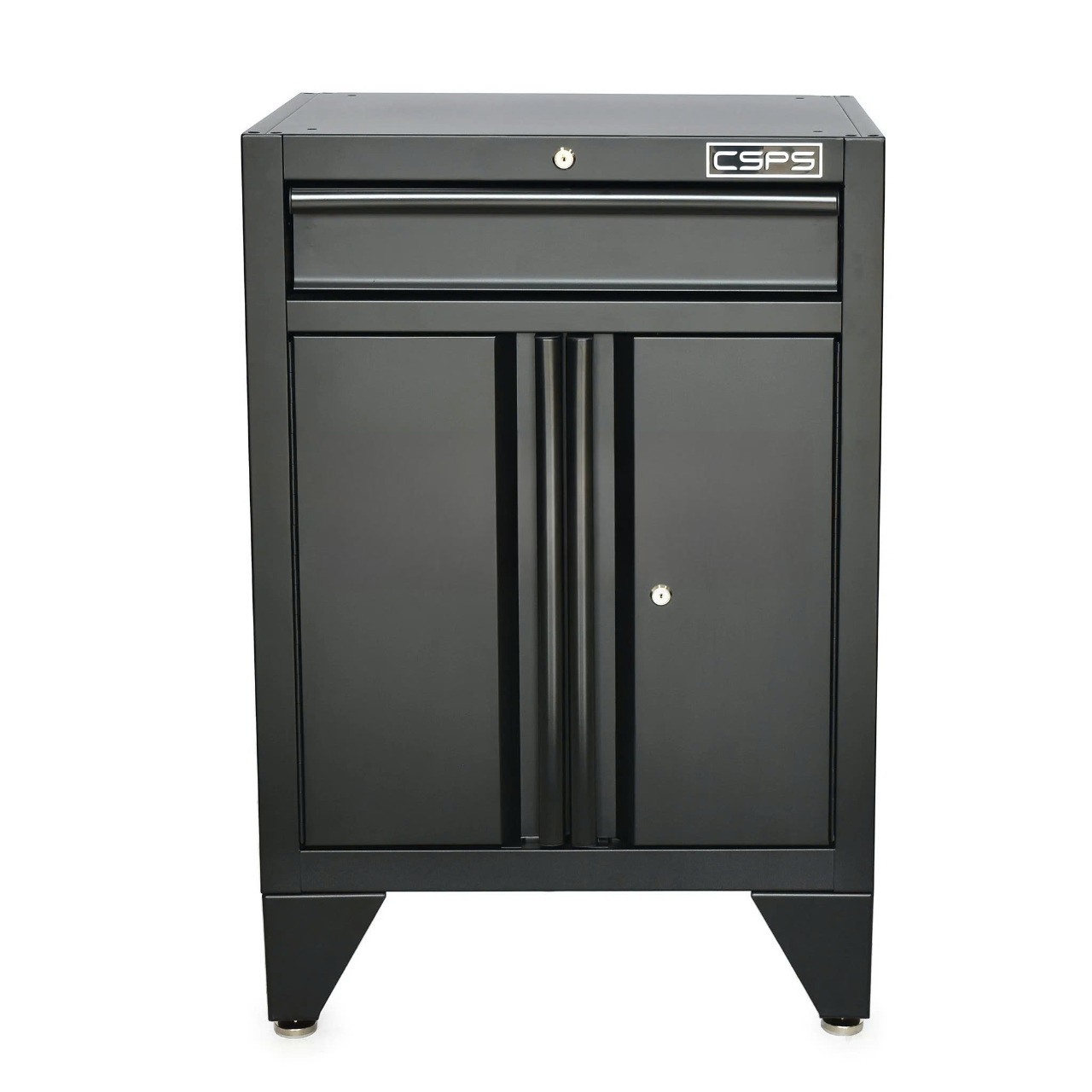 CSPS tool cabinet 61cm - 01 black drawer with cabinet legs