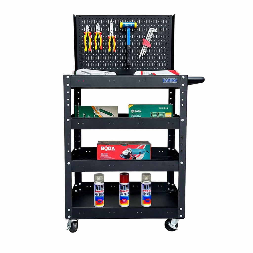 Xe đẩy cao 980mm màu đen 01 hộc kéo FABINA